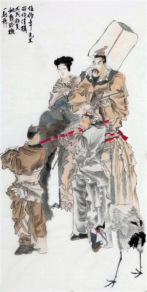 <p>　　人物图（临任伯年）</p>