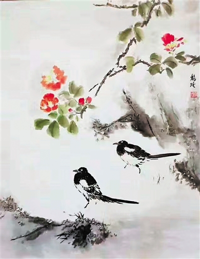 <p>　　漫步轻寒（临王雪涛）</p>
