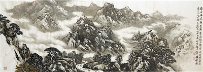 <p>　　万壑千岩图</p>