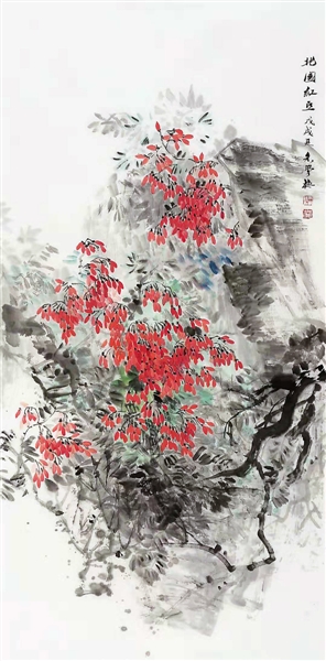 <p>　　北国红豆　　　　　　　朱学梅</p>