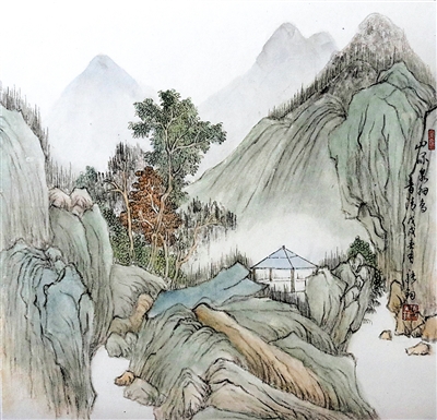 <p>　　清溪放舟</p>