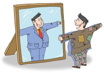 <p>　　表里不一　　　　　　　　　　谭希光</p>