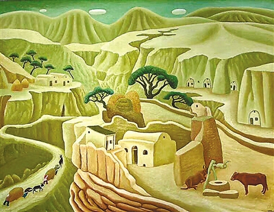 <p>　　风景三（油画）</p>