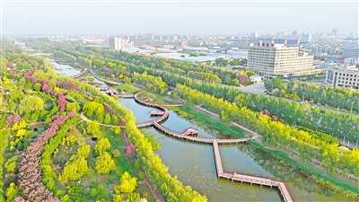 吴忠市利通区城南生态文化公园的建设，让城市更加生态宜居。