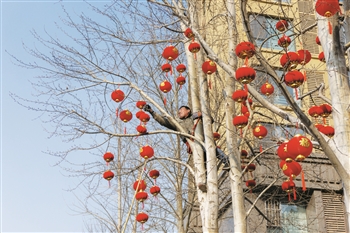     挂起红灯笼，喜迎中国年。