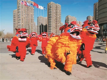     金凤区2020年“我的中国梦·文化进万家”社火大赛热闹非常。